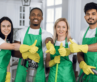 Cleaning team